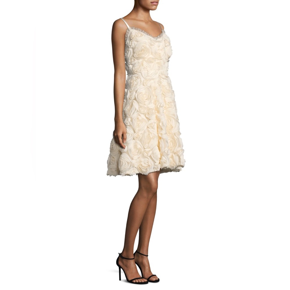 ✨BNWT✨ Ivory Rosette “marshmallow” Dress - 12